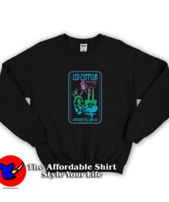 Vintage Led Zeppelin 1972 Tour Poster Unisex Sweatshirt