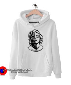Vintage Marilyn Monroe Half Skull Unisex Hoodie