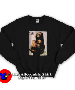 Vintage Retro Sade Singer Black Smooth Sweatshirt