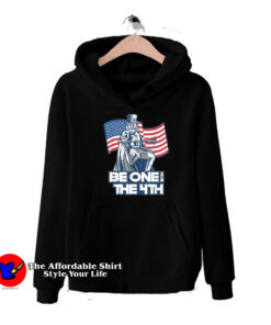 Be One with the 4th Independence Day Flag Hoodie