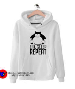 Funny Pokemon Snorlax Eat Sleep Repeat Hoodie