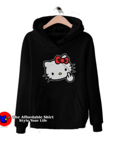 Hello Kitty Cute Goes Rude Funny Unisex Hoodie