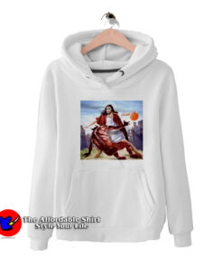 Jesus Crossing Up Satan Basketball Unisex Hoodie