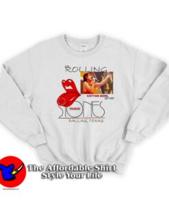 Rare Vintage The Rolling Stones In Dallas Texas Sweatshirt