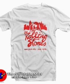 The Rolling Stones Mick Jagger June 1975 NYC T-shirt