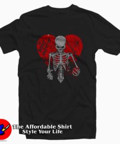 Bloody Valentine My Gothic Emo Goth Skull T-shirt