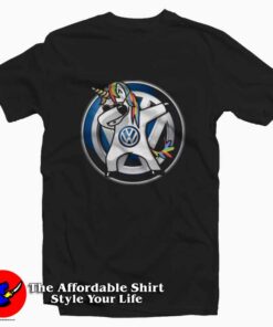 Dabbing Unicorn Flippin Love Volkswagen T-shirt
