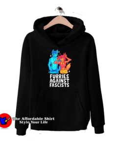 Vintage Furries Against Fascists Unisex Hoodie