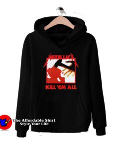 Vintage Metallica Kill Em All Song Tracks Hoodie