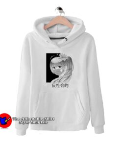 Anti and versus Social Japanese Aesthetic Hoodie