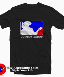 Cowboy Bebop Spike MLB Style Anime Cartoon T-shirt