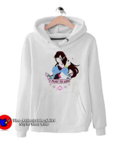 Cute Women I Play To Win Cartoon Unisex Hoodie