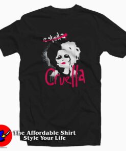 Disney Cruella Estella Punk Rock Spray Paint T-shirt