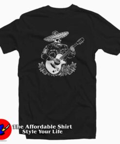 Mariachi Skeleton Guitar Halloween Unisex T-shirt