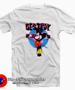 Mickey Mouse Seditionaries Anarchy Destroy T-shirt