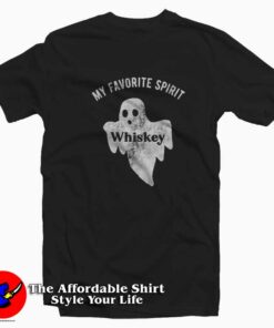 My Favorite Spirit Whiskey Funny Halloween T-shirt