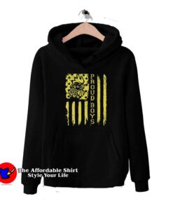 Proud Boys American Flag Graphic Vintage Hoodie