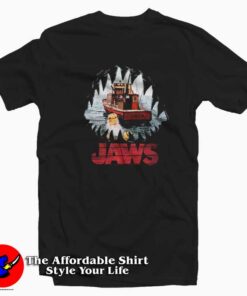 Boat Orca Ship Jaws Shark Teeth Mouth POV T-shirt