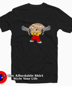 Cute Family Guy Stewie Griffin With Gun T-shirt