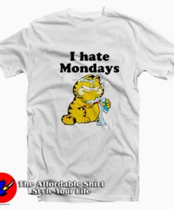 Funny Garfield Hate Mondays Unisex T-shirt