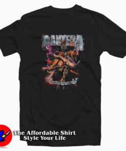 Pantera Cowboys From Hell Riding Skeleton T-shirt