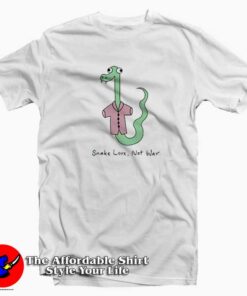 Pete Davidson Snake Love Not War Unisex T-shirt