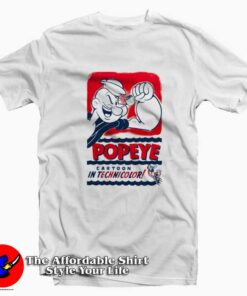 Retro Cartoon Popeye Poster Advertisement T-shirt
