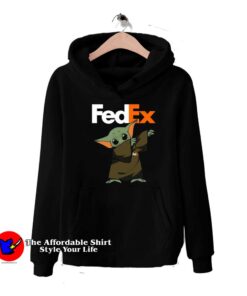 Baby Yoda dabbing Fedex Funny Unisex Hoodie