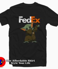 Baby Yoda dabbing Fedex Funny Unisex T-shirt