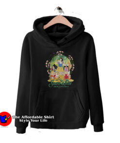 Disney Snow White Group Poster Floral Wreath Hoodie