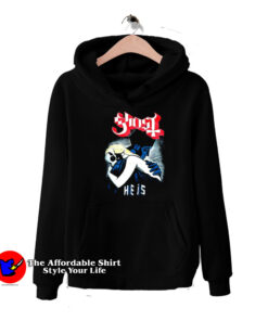 Ghost He Is Vintage Graphic Unisex Hoodie