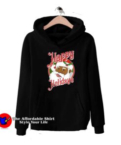 Happy Holidays African American Santa Claus Hoodie