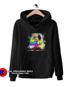 Lesbian Superhero Kissing Sexy LGBT Funny Unisex Hoodie