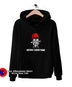 Santa Claus Rocker Beard Christmas Unisex Hoodie