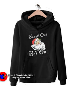 Snow's Out Ho's Out Santa Funny Christmas Vintage Hoodie