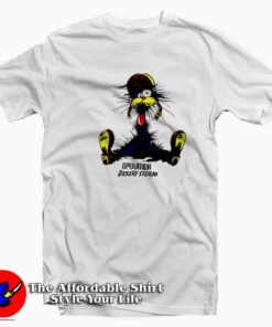 The Cat Operation Desert Storm Cartoon T-shirt