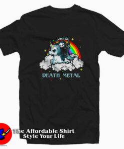 Unicorn Death Metal Rocker Go To Hell Unisex T-shirt