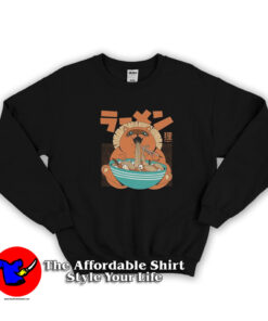 Anime Eating Tanuki Tokyo Cute Unisex Sweatshirt