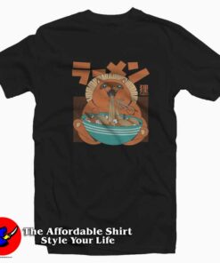 Anime Eating Tanuki Tokyo Cute Unisex T-shirt