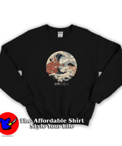 Attack On Titan Kanagawa Wave Unisex Sweatshirt