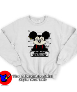 Bad Mickey Mouse Disney Mugshot Unisex Sweatshirt