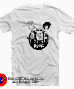 Cute Vintage Punk Rock Band Cartoon Unisex T-shirt
