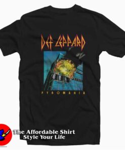 Def Leppard Pyromania Album Cover Vintage T-shirt