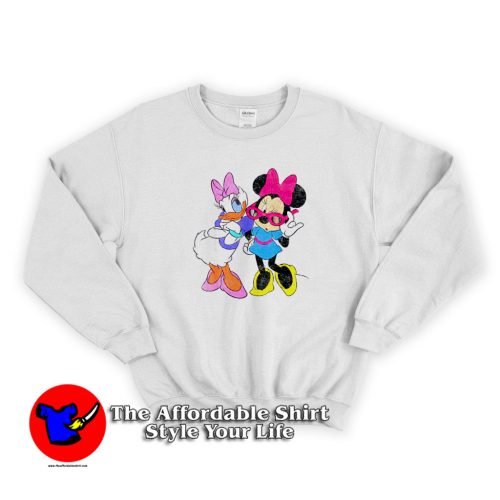 Disney Mickey And Friends Daisy Minnie Sweatshirt 500x500 Disney Mickey And Friends Daisy & Minnie Sweatshirt On Sale