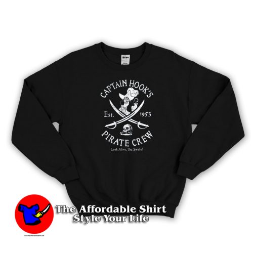 Disney Villains Captain Hook Pirate Crew Sweatshirt 500x500 Disney Villains Captain Hook Pirate Crew Sweatshirt On Sale