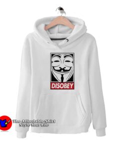 Disobey V For Vendetta Graphic Unisex Hoodie