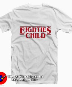 Eighties Stranger Child Funny Things Parody T-shirt