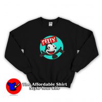 Felix The Cat Funny Vintage Retro Unisex Sweatshirt