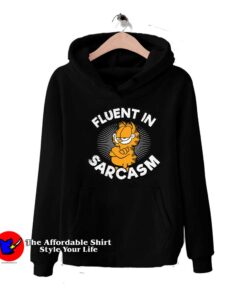 Fluent IN Sarcasm Garfield Funny Unisex Hoodie