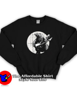 Godzilla Rock and Roll Funny Vintage Unisex Sweatshirt